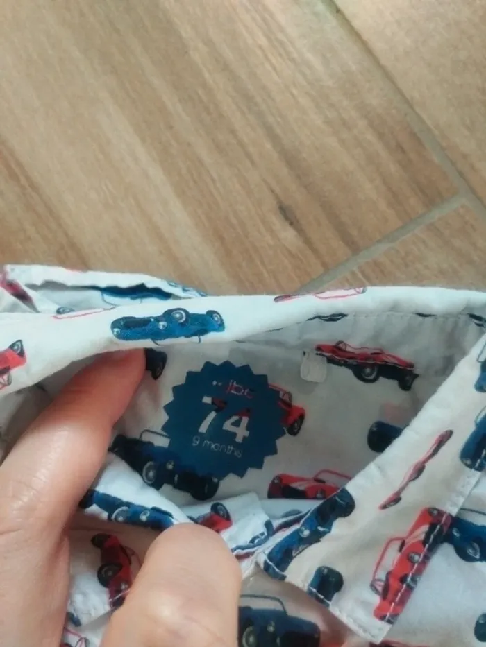 Lot de 5 chemises garçon taille 9 mois - photo numéro 5