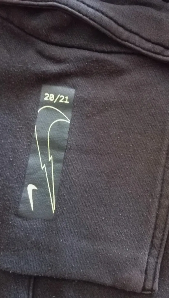 Jogging noir/logo vert fluo - L - Nike - photo numéro 4