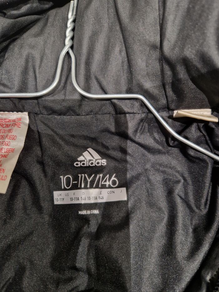 Doudoune Adidas noire - enfant 10/11ans - photo numéro 2