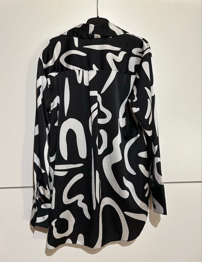 Chemise noire et blanche – Amisu – Taille S - photo numéro 3