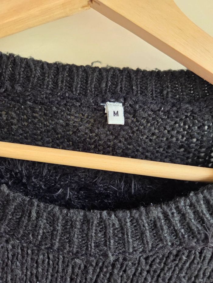 Pull texturé à poils discrets - taille M - photo numéro 2