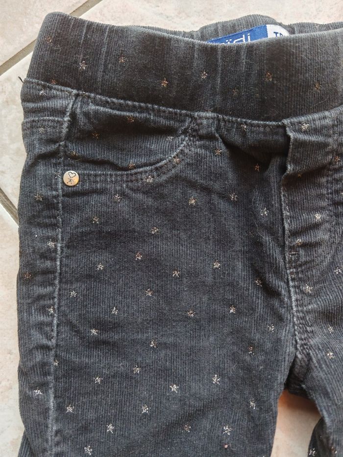 Tregging velours anthracite Okaïdi 5 ans - photo numéro 5