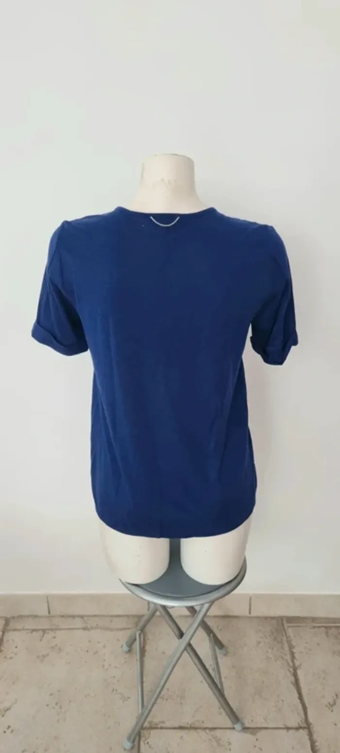 Tee-shirt bleu électrique 38 the kooples sport - photo numéro 6