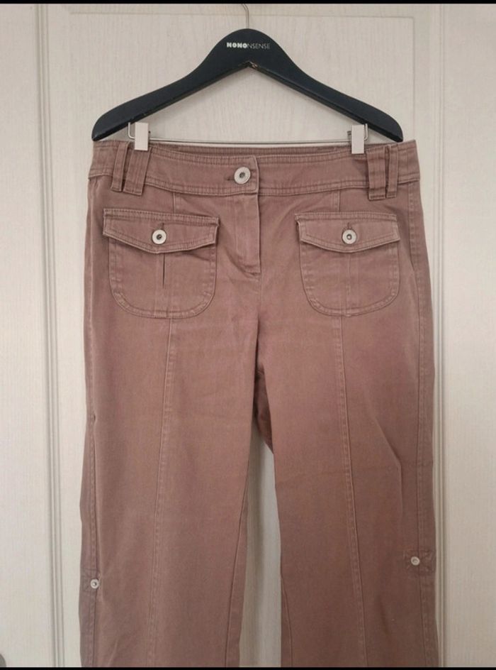 Pantacourt et bermuda 2 en 1 marron femme la redoute taille M/38 - photo numéro 2