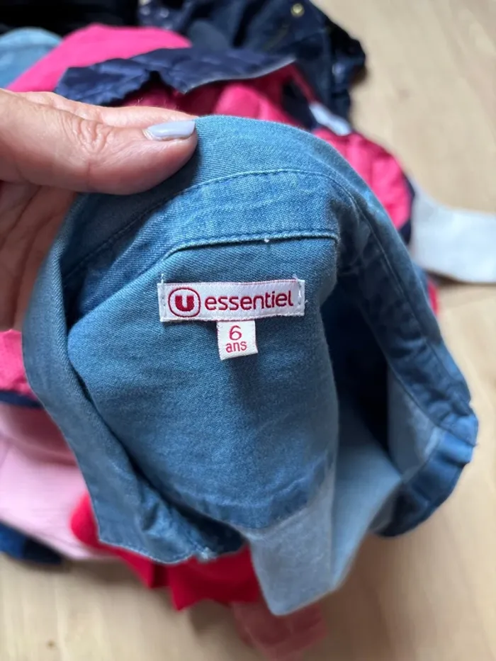 Chemise en jeans fille neuve - photo numéro 4