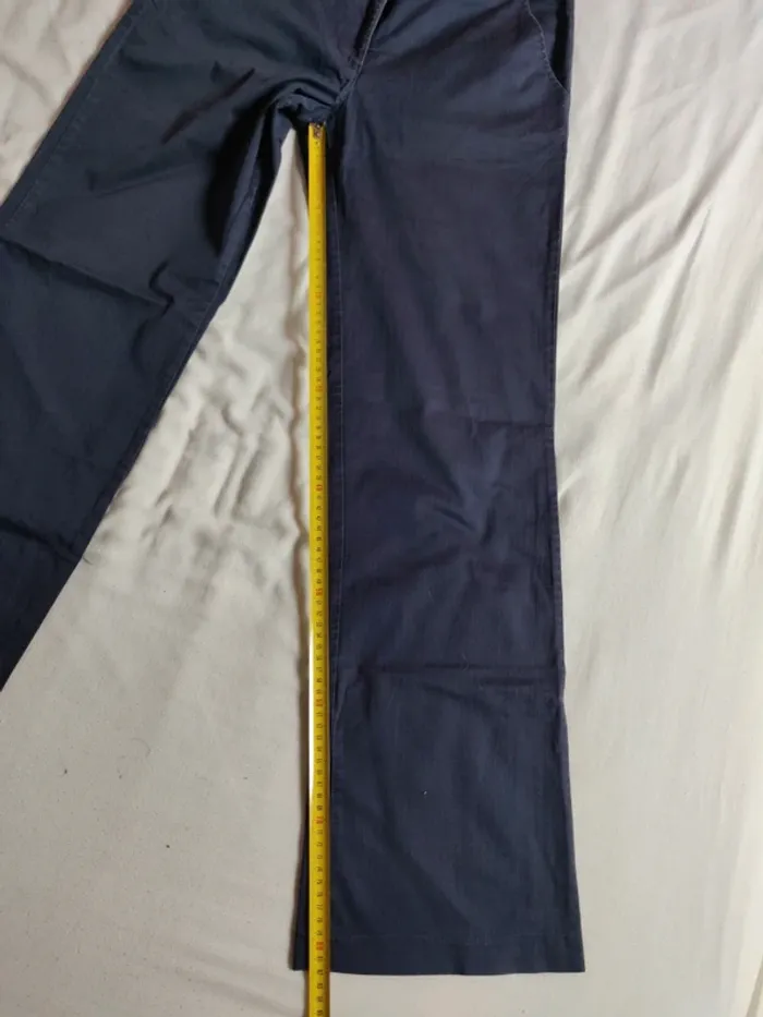 Pantalon droit Etam bleu marine taille 40 - photo numéro 9