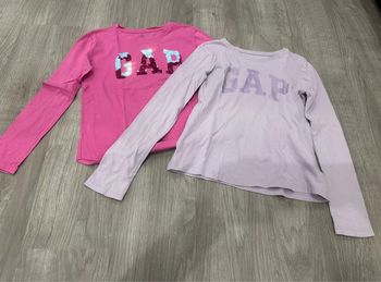 Lot 2 t-shirt manche longue GAP