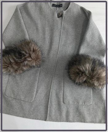 Manteau Zara taille XS femme gris
