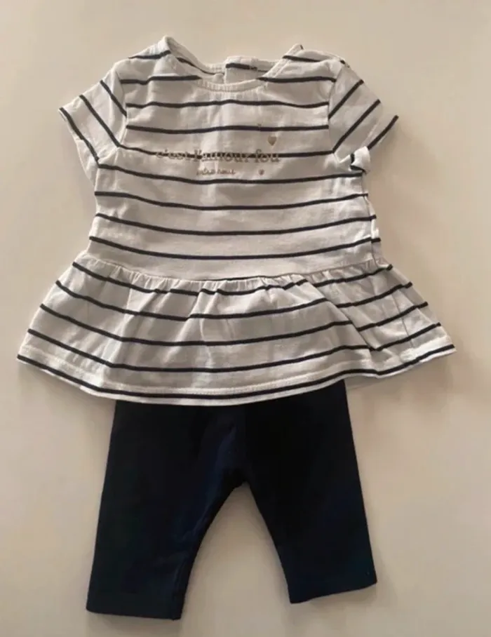 Ensemble robe + legging 3 mois