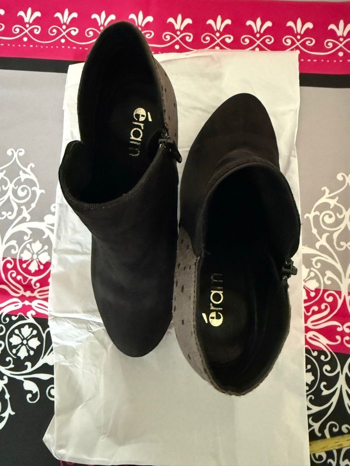 Boots noir & gris Eram 36 - photo numéro 4