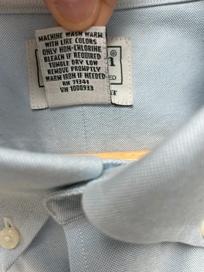 Plain shirt LL Bean blue Mens XXL - photo numéro 5