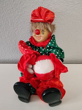 Clown musical rouge/vert