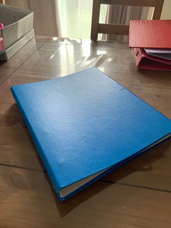 Classeurs bleu