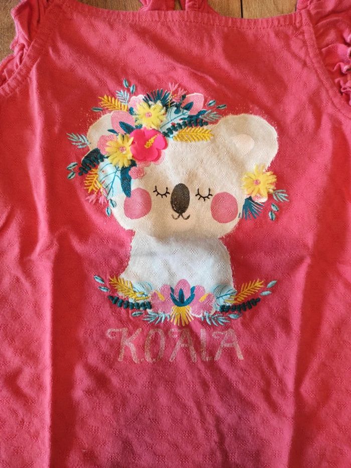 Tee-shirt bretelles 4 ans Sergent Major 🐨 - photo numéro 2