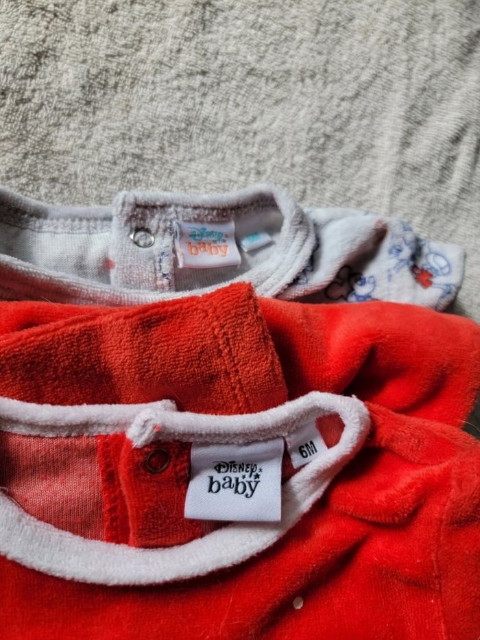 Lot de 6 pyjamas velours 6 mois garçon - photo numéro 7