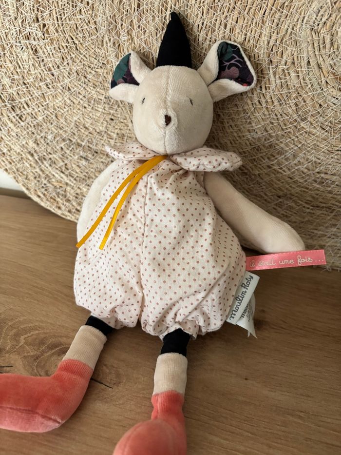 Doudou souris rose il était une fois moulin roty - photo numéro 2