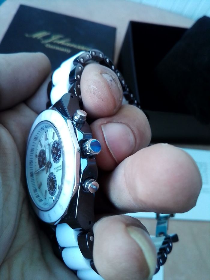 Montre Chronographe en céramique M. JOHANSSON - photo numéro 5