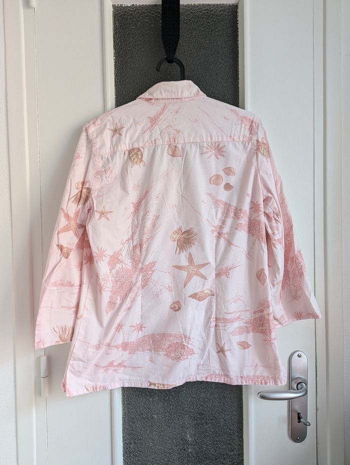 Chemise rose armor lux à motifs marin manche trois quarts taille 36 - photo numéro 2