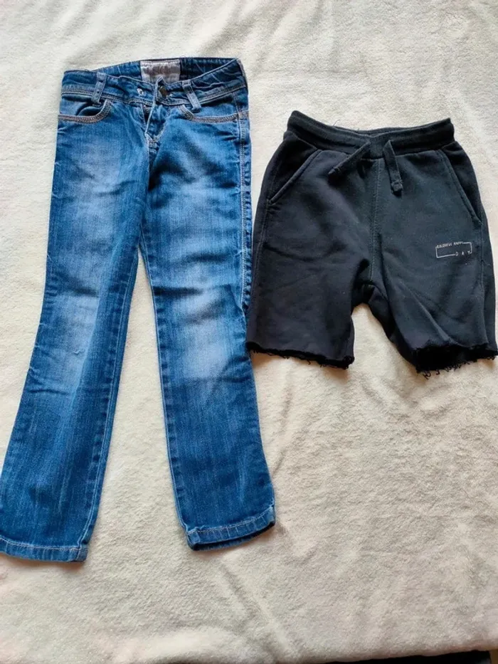 Jean et short 4 ans