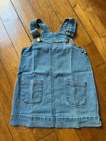 Robe en jeans style salopette 3 ans sergent major très bon état