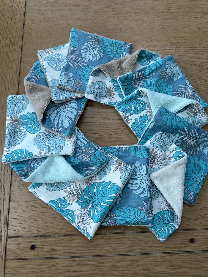 Lingettes grand format 15x15cm lot de 12 - Ateliersdisa - photo numéro 6