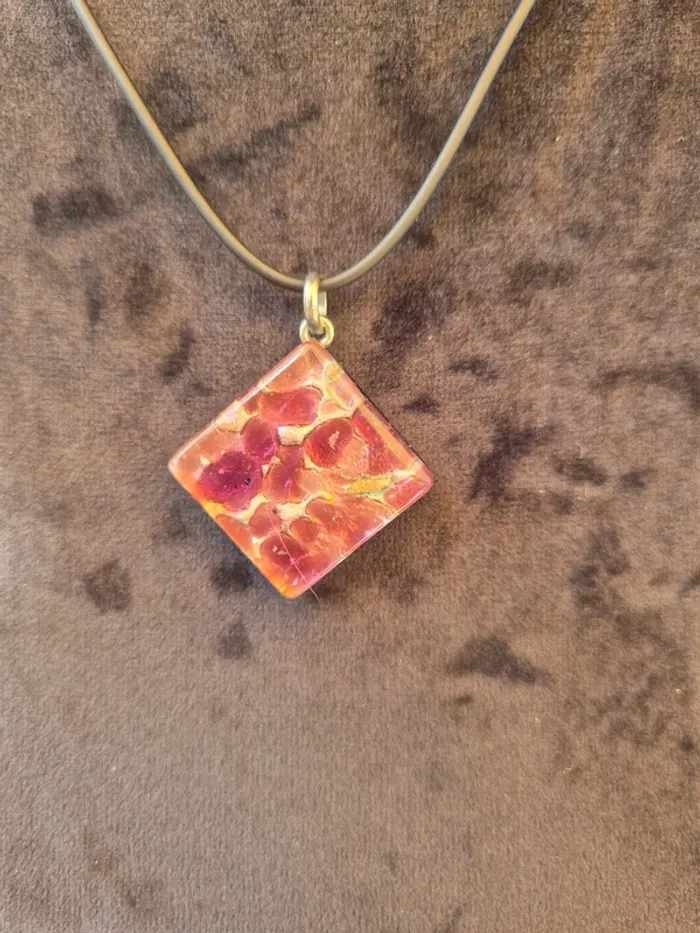 Collier Fantaisie Murano Violet - photo numéro 2