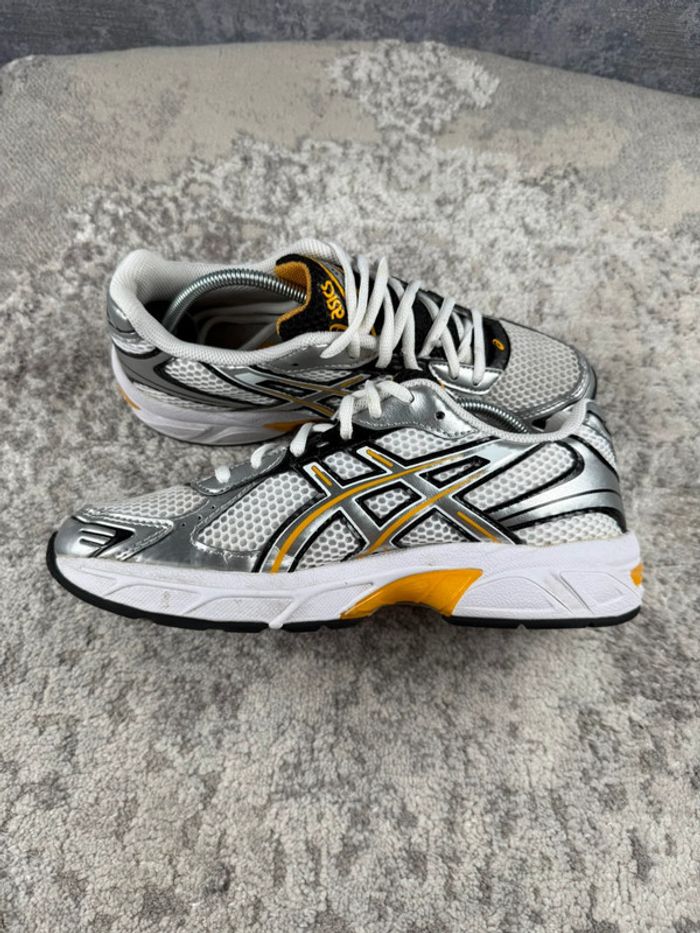 Asics Gel 1130 Running - White & Yellow & Silver - photo numéro 7