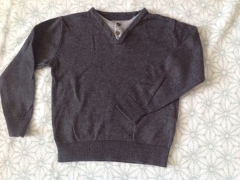 Pull Okaidi gris - 3 ans