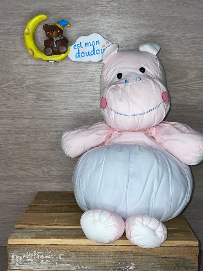 BKN24 doudou hippopotame 🦛 rose