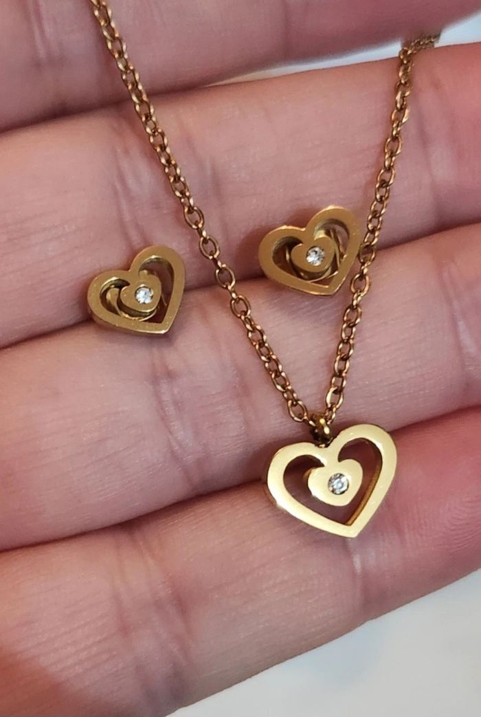 Ensemble bijoux acier inoxydable - photo numéro 5