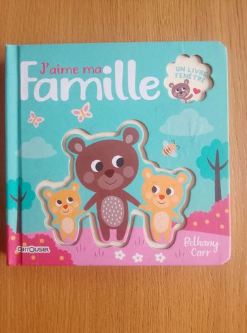 Livre bébé enfant - Livre fenêtre - J'aime ma famille