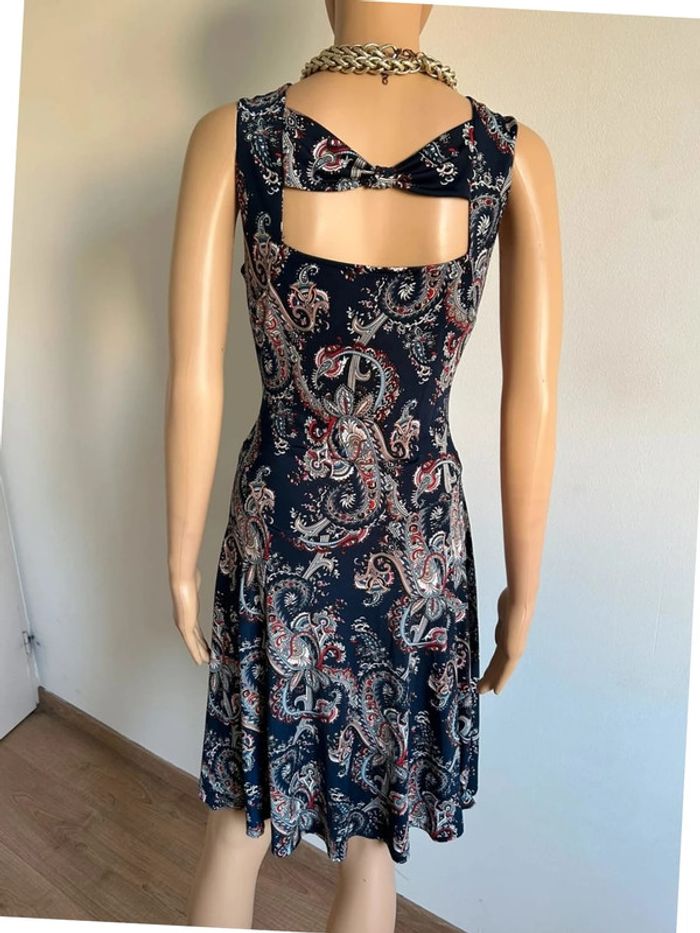 Robe imprimée sans manches Jacqueline Riu taille 38 jamais portée - photo numéro 7