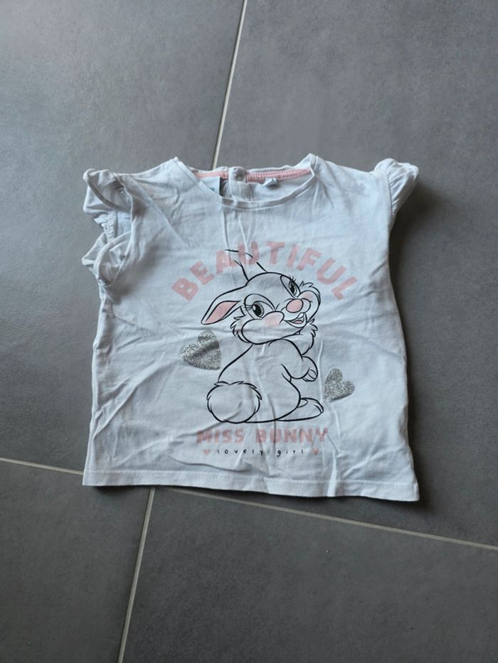 t-shirt miss bunny 18 mois