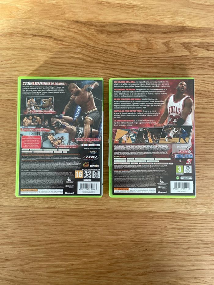 2 jeux Xbox 360 UFC 2009 et NBA 2K12 - photo numéro 2