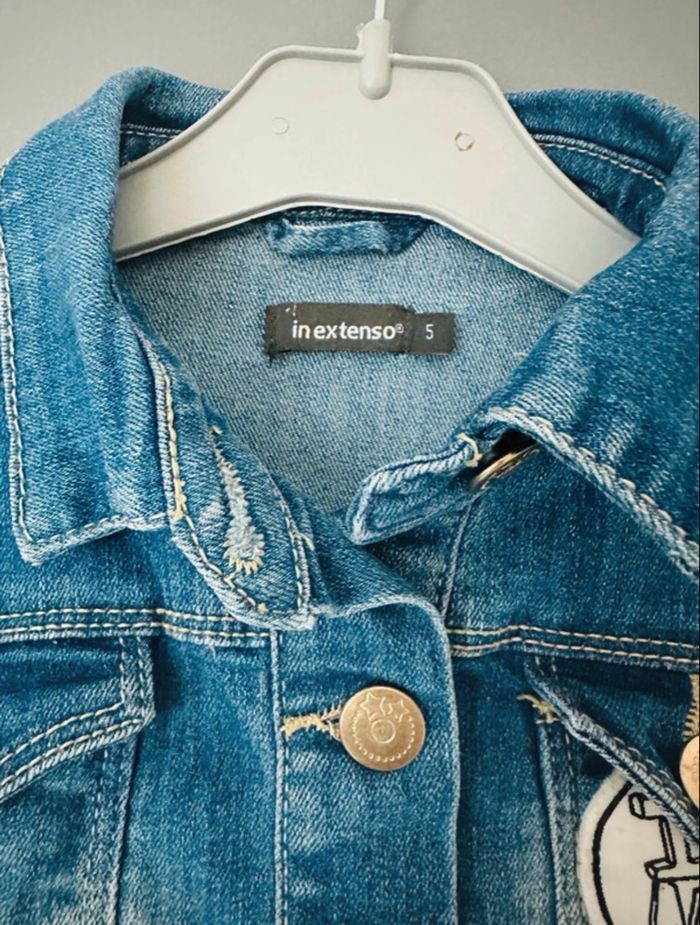 🌼veste en jeans in extenso 5 ans 🌼 - photo numéro 3