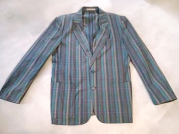 veste blazer à carreaux