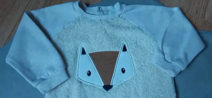 Pull crème motif renard gémo 3 ans en très bon état - photo numéro 2