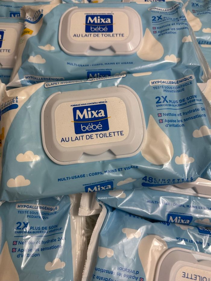 Lot de 10 paquets de 48 lingettes Mixa - photo numéro 2