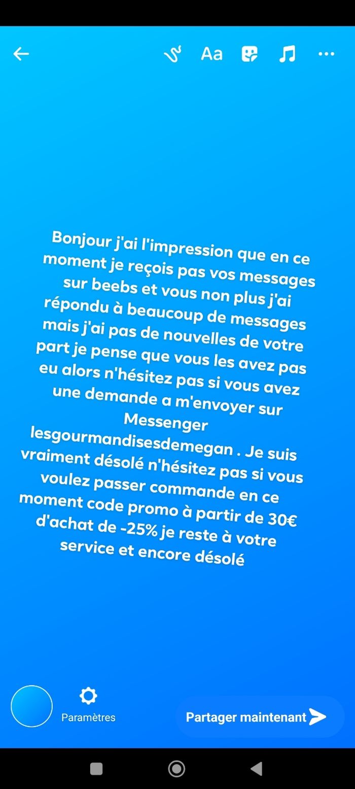 Petit message pour mes clients et cliente