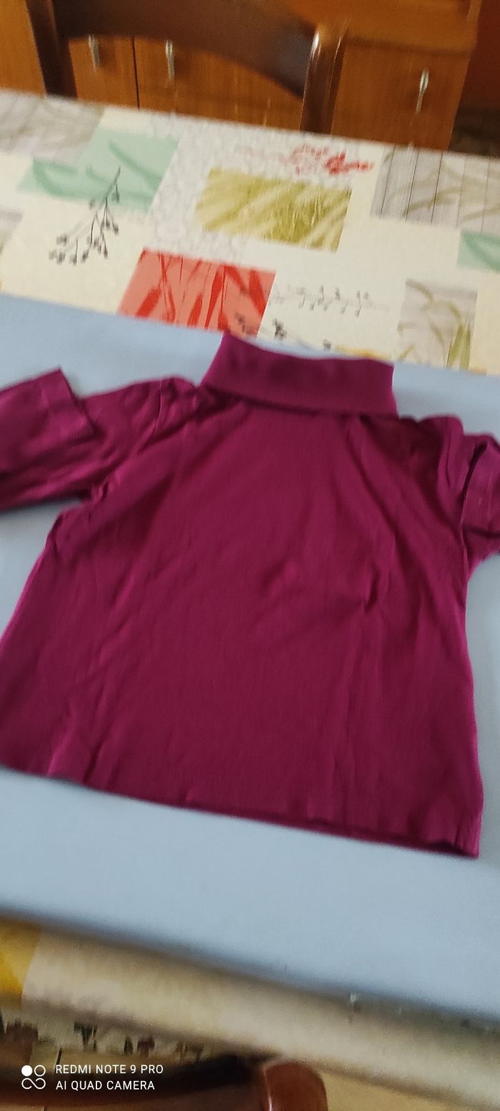 Tee-shirt à manches longues et col roulé Tissaia 5 ans - photo numéro 3