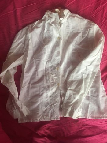 chemisier blanc coton taille 42