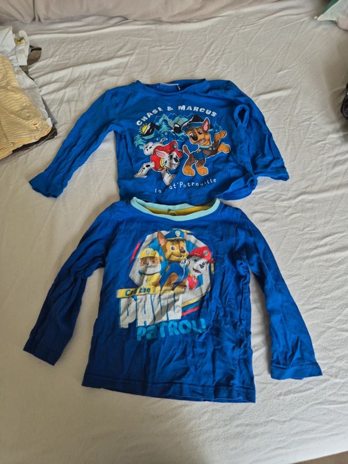 Lot t-shirt pat patrouille