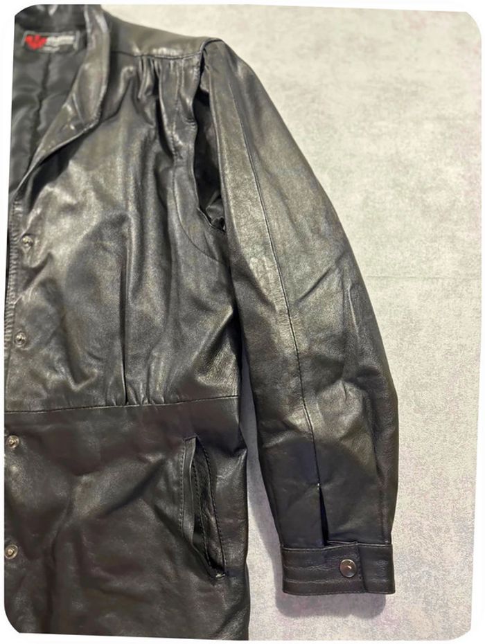 Veste en cuir Noir taille M Femme - photo numéro 4