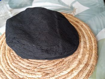 Casquette en dentelle noir