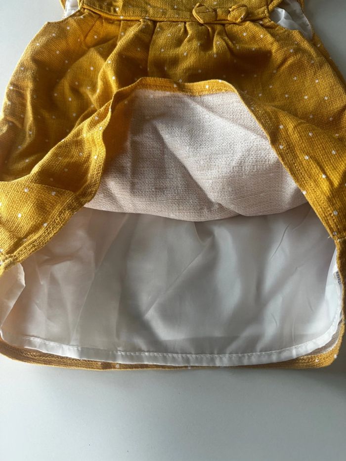 Robe bébé 18/24 mois jaune avec noeuds - photo numéro 3