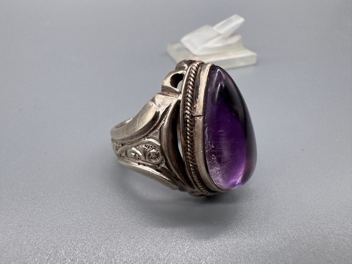 Bague en pierre améthyste - photo numéro 6