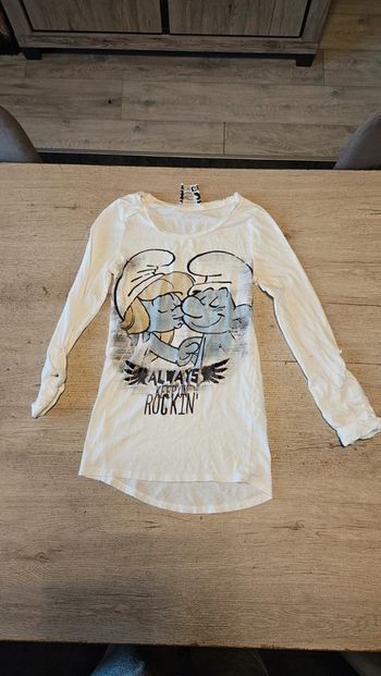 Chemise de nuit blanche Shroumph, Bershka, S, jamais mise