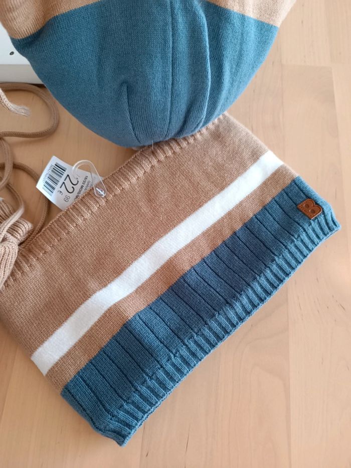 Ensemble hiver bonnet gants cache cou 18/23 mois - photo numéro 4