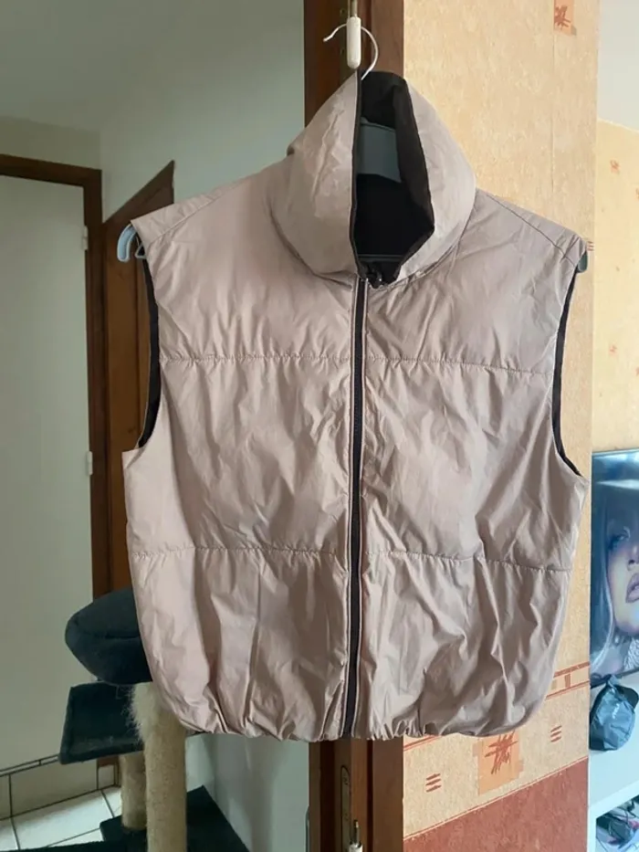 🧥 Blouson Sans Manche Réversible Kiabi - Taille 36 - photo numéro 2