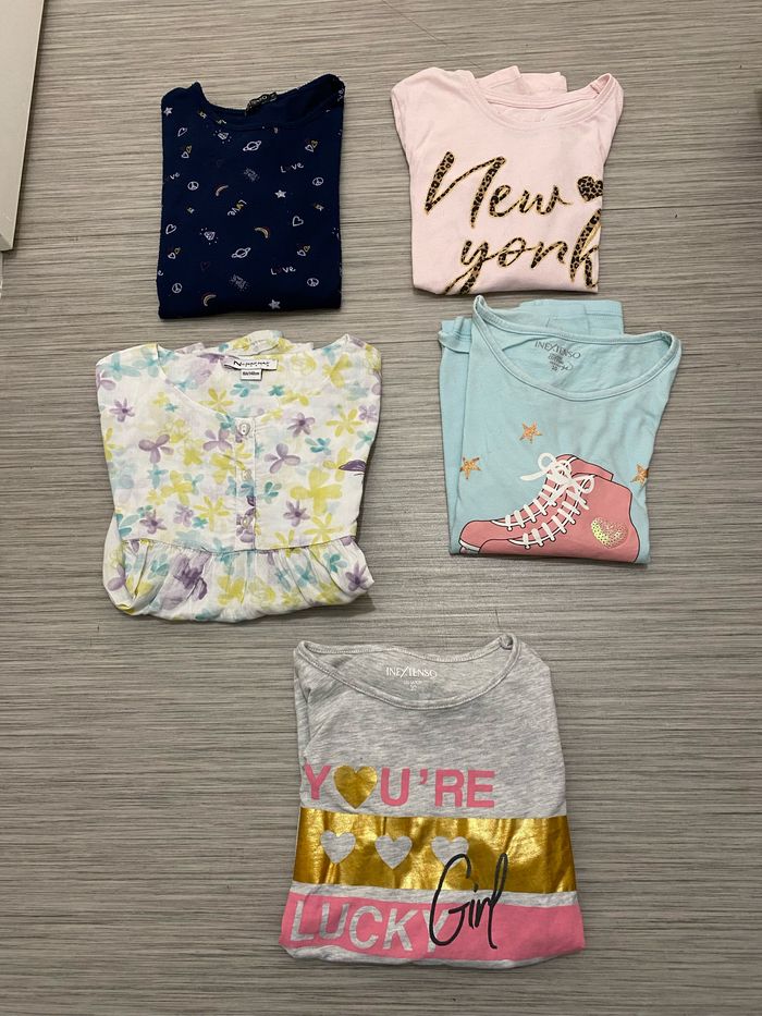 Lot de 5 maillots manches longues en 10 ans